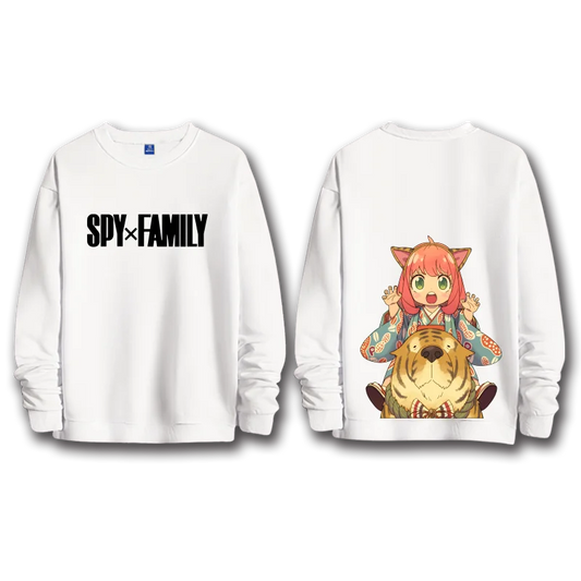 Spy x Family: anime sweatshirts  women's round neck top couple round neck hoodie couple loose casual fashion
