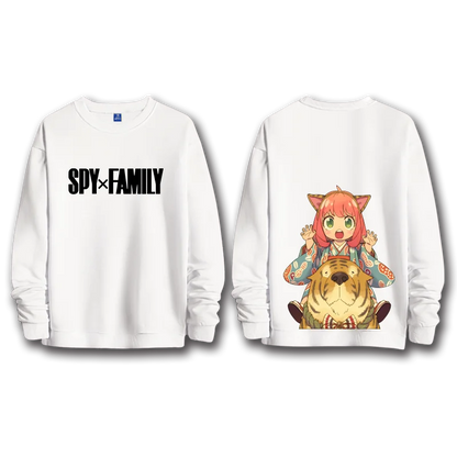 Spy x Family: anime sweatshirts  women's round neck top couple round neck hoodie couple loose casual fashion