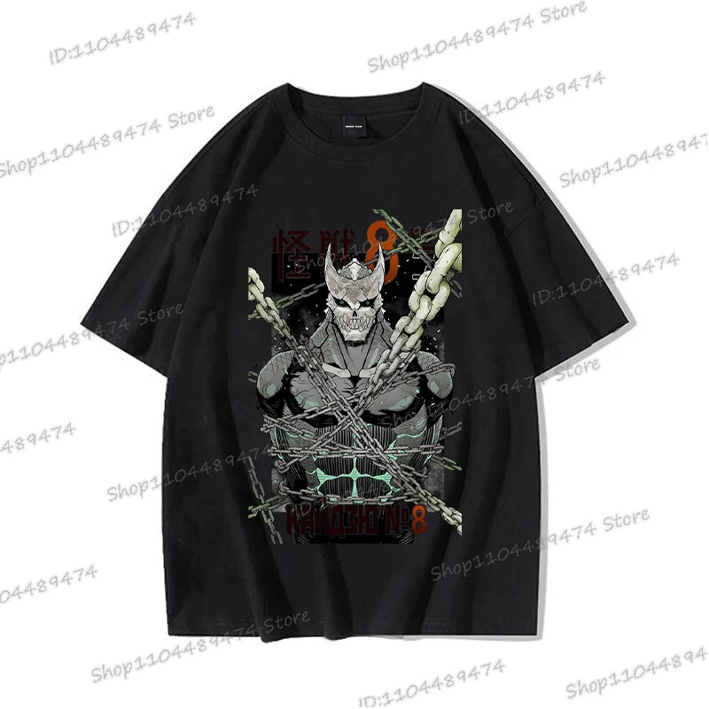 Kaiju No 8: Graphic T Shirt Casual Fashion Short Sleeve Cotton Shirt Soshiro Hoshina Funny Men Women Manga Tshirt