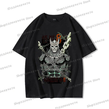 Kaiju No 8: Graphic T Shirt Casual Fashion Short Sleeve Cotton Shirt Soshiro Hoshina Funny Men Women Manga Tshirt