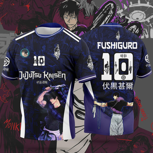 Jujutsu Kaisen: Bandai Anime Character-themed Jerseys Adult Kids Athleisure T-Shirts Summer Quick-drying Soft Lightweight Comfy