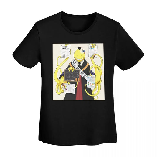 Assassination Classroom: Octopus Koro Sensei T-Shirt Women Short Sleeve T Shirts O-Neck Clothes Cotton Summer Tees Streetwear