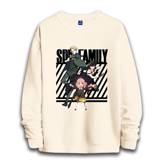 Spy x Family: anime sweatshirts  women's round neck top couple round neck hoodie couple loose casual fashion