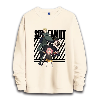 Spy x Family: anime sweatshirts  women's round neck top couple round neck hoodie couple loose casual fashion