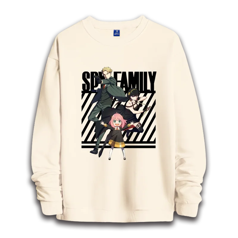 Spy x Family: anime sweatshirts  women's round neck top couple round neck hoodie couple loose casual fashion