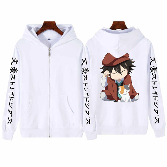Bungo Stray Dogs: Kawaii Boy Edogawa Rampo Hoodies Harajuku Creative Cartoon Streetwear Long Sleeve Loose Sweatshirt