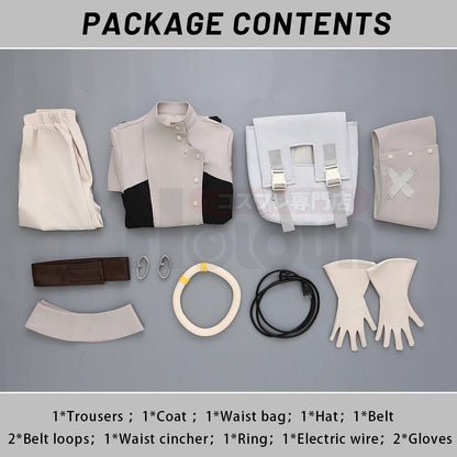 Gachiakut:  Eishia The Cleaner Cosplay Costume Convention Halloween Christmas Embroidery Top Pants Backpack