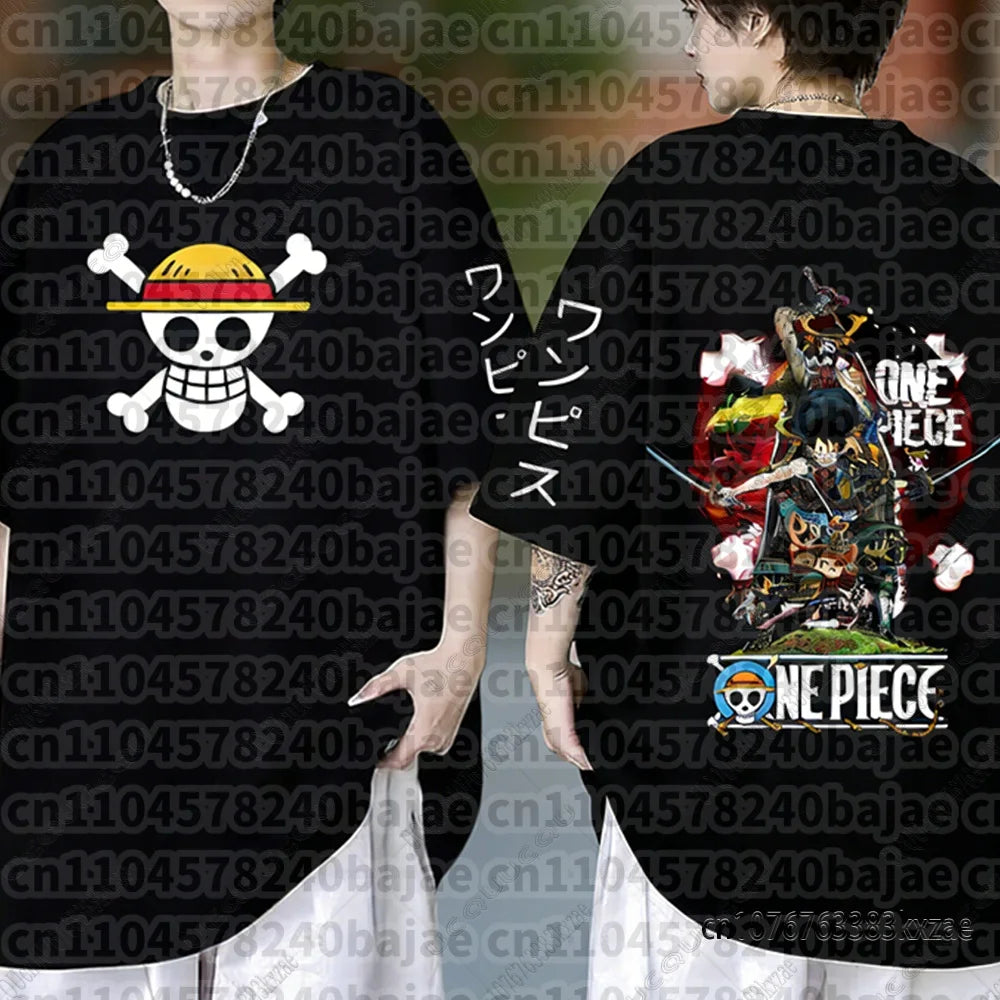 One Piece: Monkey D Luffy Anime T Shirt Men Women Summer Cotton Short Sleeve Tee Cartoon Print Streetwear Casual Graphic Top 2026