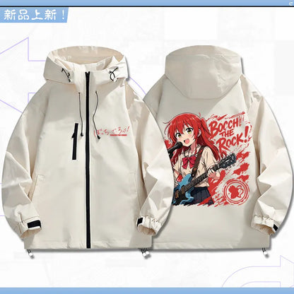 Bocchi The Rock: Yamada Ryo Cosplay Coat Tops Jacket Zipper Fan Figures Halloween Gift Gifts Xmas Role Play Anime