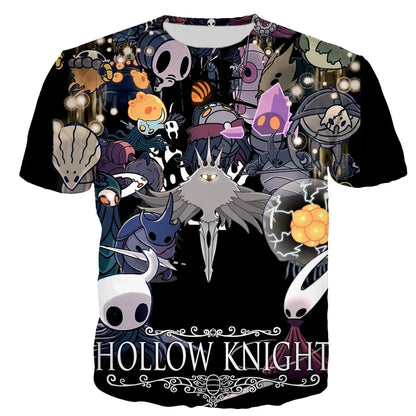 Hollow Knight: 3D Print T-Shirts Men Women Casual Streetwear Oversized Short Sleeve T Shirt Harajuku Male Tees Tops Clothing