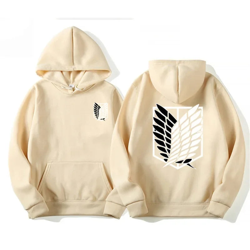 Attack on Titan: Men's Hoodies Anime Hoodies Men and Women Streetwear Pullover Harajuku Shingeki No Kyojin Hoodies Sweatshirt