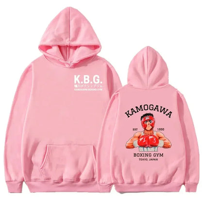 Hajime No Ippo: Kamogawa Boxing Gym Hoodie Women Men Sweatshirt Sport Coat KGB Graphic Clothing Harajuku Streetwear Tops