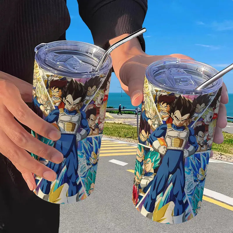 Dragon Ball: Creative Stainless Steel Insulated Cup Fashionable and High-Looking Straw Cup