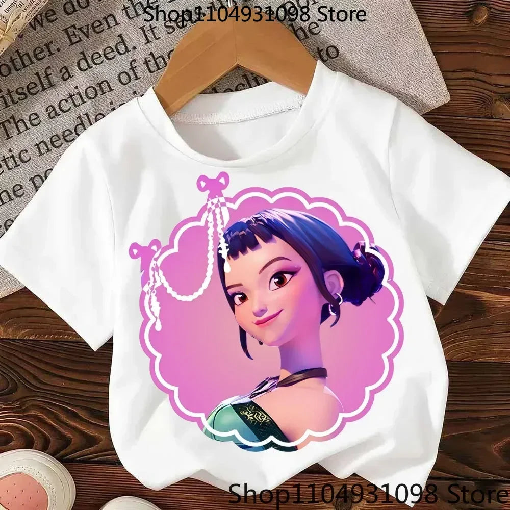 KPop Demon Hunters:Hasbro  Movie Series Summer Children's Cotton T-Shirt - Boys and Girls - Baby Soft and Cute Top