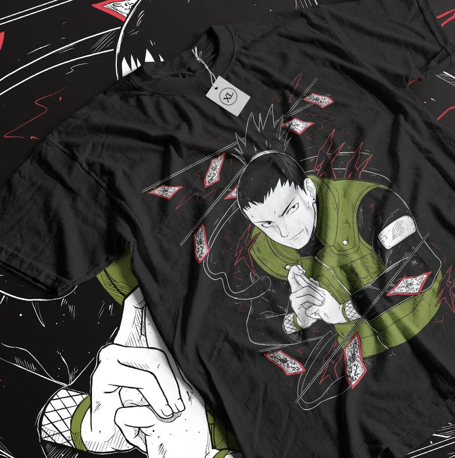 Naruto: Uzumaki Sasuke Anime Printed T-shirt Summer Men's Pure Cotton Neutral Casual Family Set Short Sleeved T-shirt