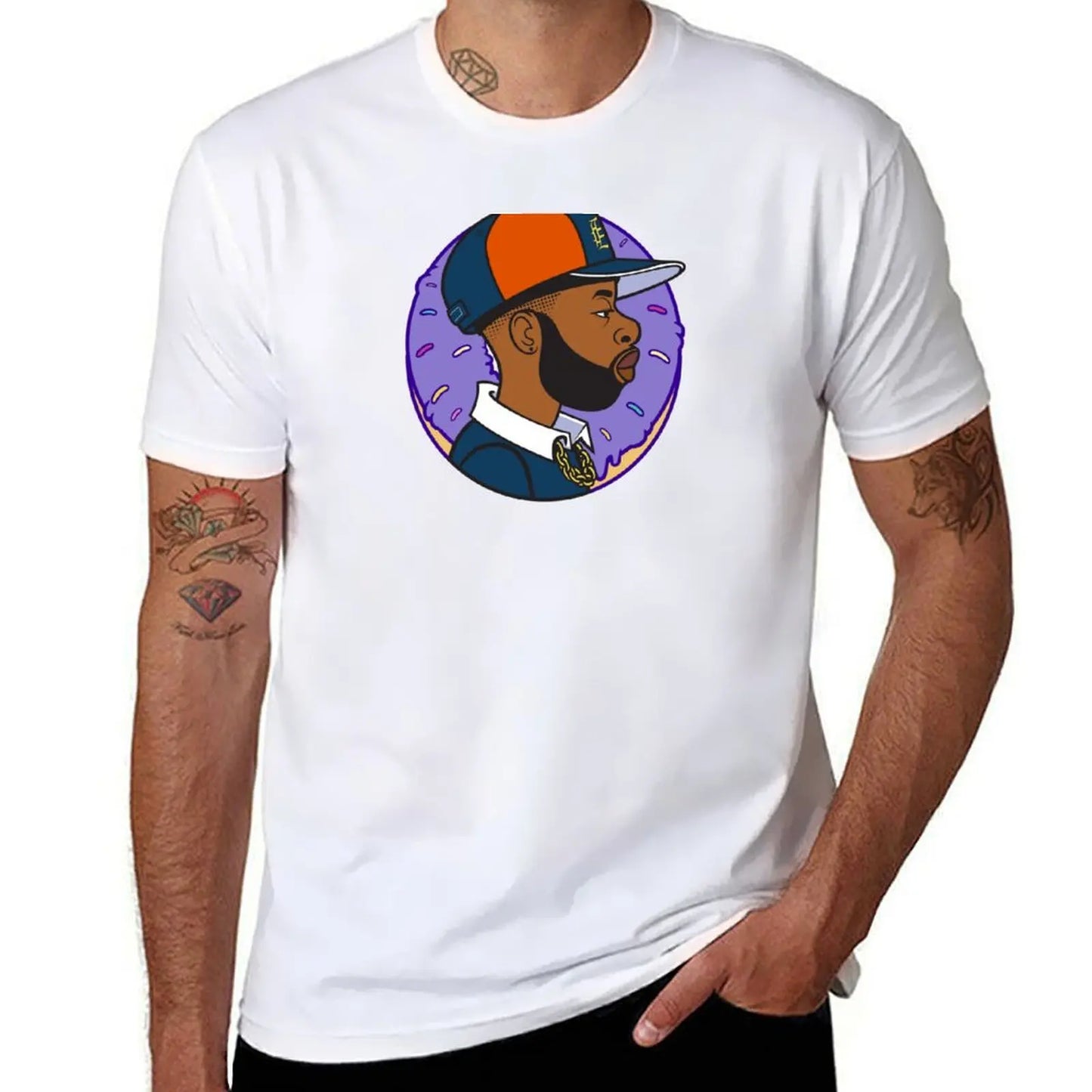 J Dilla:T-Shirt Big and Tall Crew Neck Tee