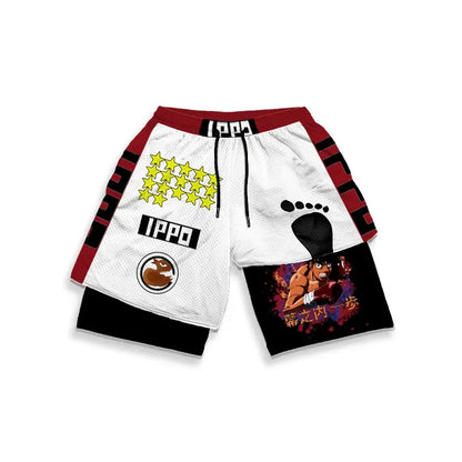 Hajime No Ippo: Custom Gym Compression Shorts Running Workout GYM Summer Shorts