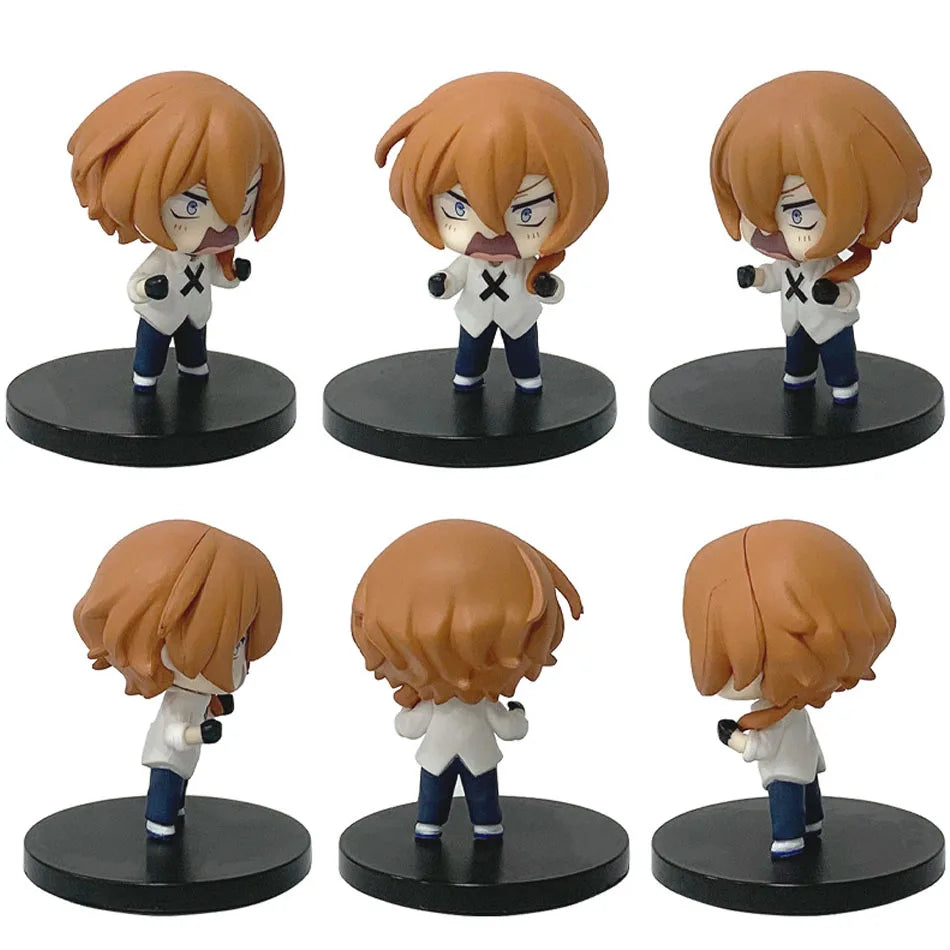 Bungo Stray Dogs:  7-22cm Dazai Osamu Noodles Press Figure Japanese Cartoon Figurines Collection Cute Toys