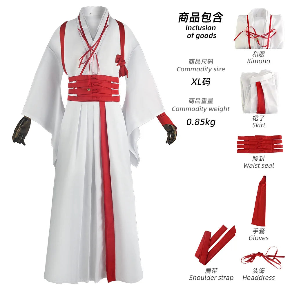 Hell's Paradise: Jigokuraku Cosplay Gabimaru Sagiri Yamada Asaemon Cosplay Wig Costume Uniform Full Set Halloween Carnival Clothes