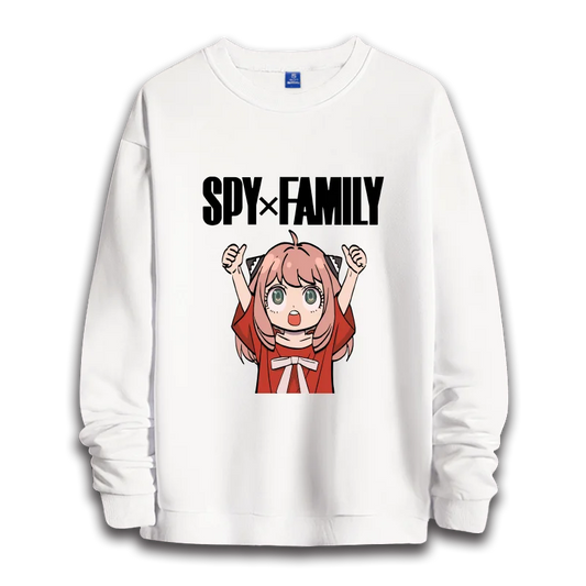Spy x Family: anime sweatshirts  women's round neck top couple round neck hoodie couple loose casual fashion