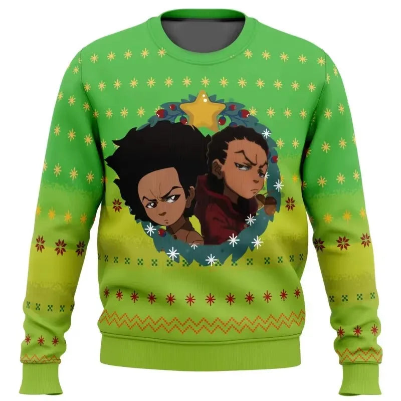 The Boondocks:Huey Freeman - Ugly Christmas Sweater