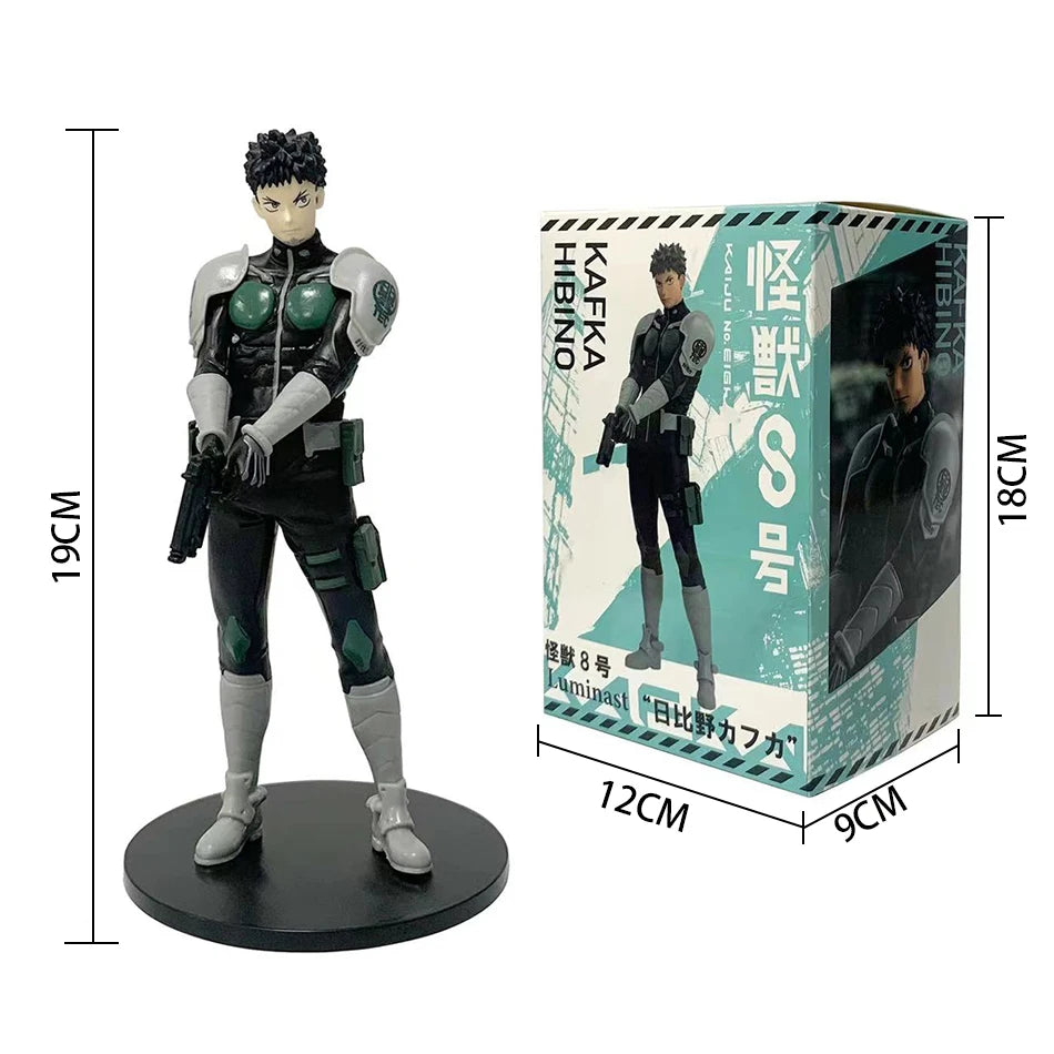 Kaiju No. 8 :  Amine  Figure Kafka Hibino Mina Ashiro Skeleton Creative PVC Model Toys Kids Action Statue Doll Gifts
