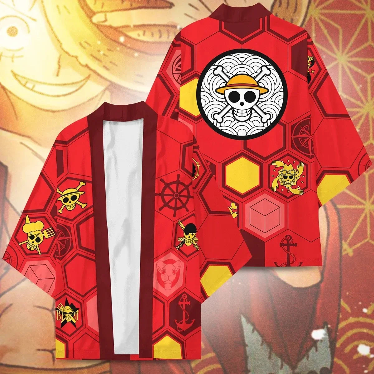 Naruto: Akatsuki Uzumaki Itachi Red Cloud Kimono Shirt Haori Yukata Printing Cosplay Robe Costume Christmas Festival Gifts