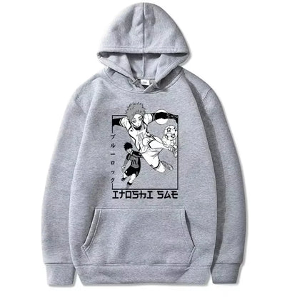 Blue Lock: 2026 New Autumn Winter Hooded Sweatshirts Manga BLUE LOCK Itoshi Sae Hoodies Men Women Casual Loose Anime Street Hip Hop Hoody