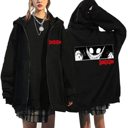 Dandadan: Okarun Zip Up Hoodies Style Youthful Manga Anime Printed Sweatshirt Design Designer Female Hoodie Zipper Funny