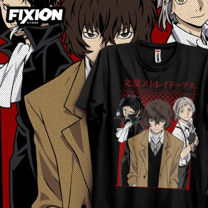 Bungo Stray Dogs: Trio T-Shirt cotton shirt