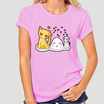 Fruits Basket: T-Shirt For Men Anime Sohma Yuki Kyo Tohru Furuba Manga Cat Cotton Tee Shirt Short Sleeve T Shirt Classic  5329AF