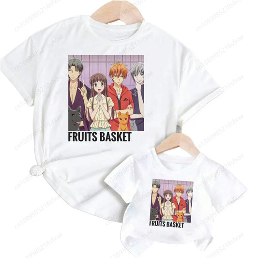 Fruits Basket: Kawaii Kyo Sohma Cartoon Fashion T T-shirt Kids Summer O-Neck Tops Tshirt