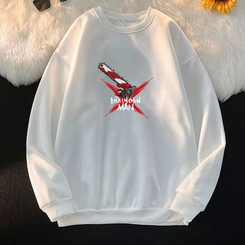 Chainsaw Man: Long Sleeve Jacket Unisex Coat Hoodie Zipper Fashion Cool Hooded Sweatshirt Top Cosplay Costume