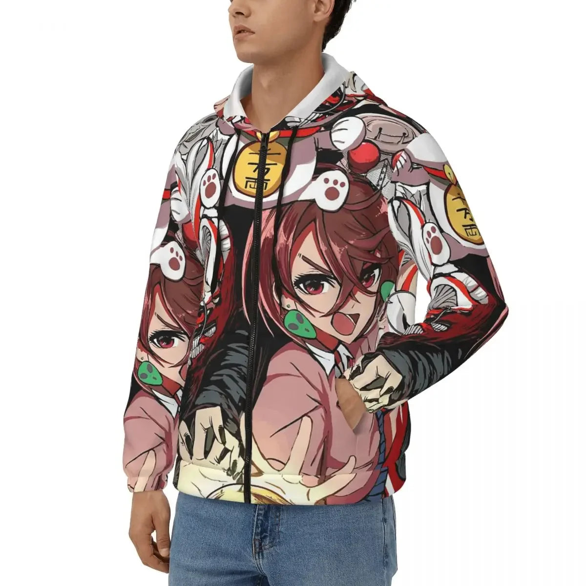 Dandadan: Zipper Hoodies Hip Hop Pullover Autumn Winter Men Women Sweatshirts Long Sleeve Tops