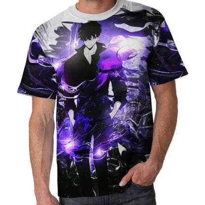 Solo Leveling: Comics 3D Short Sleeve T-shirt Oversized Top Quick-Drying Tee