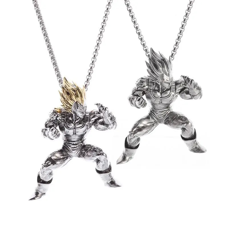 Dragon Ball Z: Super Saiyan Son Goku Alloy Electroplate Necklace Personality Pendant Hip Hop Sweater Chain Comic