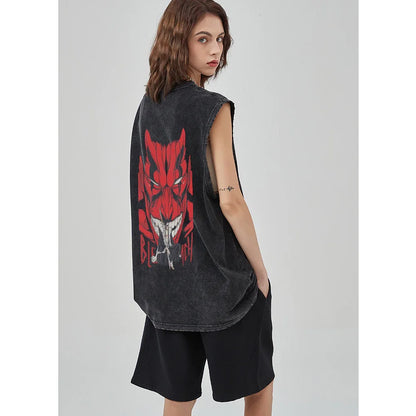 Bleach: Anime Tshirts Men Women Bleach Zaraki Kenpachi Printed Acid T-Shirt Cotton Graphic Punk Harajuku Tees Men's Clothing
