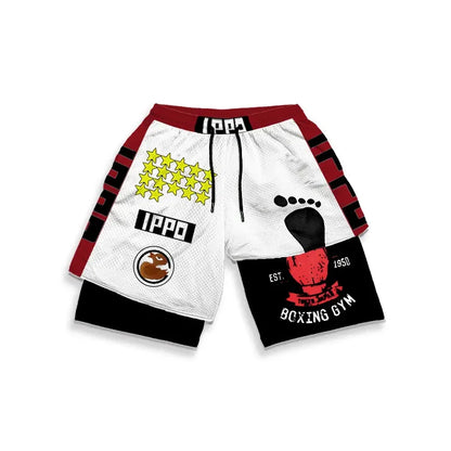 Hajime No Ippo: Custom Gym Compression Shorts Running Workout GYM Summer Shorts