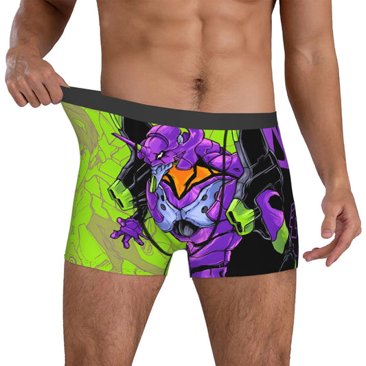 Evangelion: Underwear Mecha Style Doomsday Animation Boxer Briefs Stretch Shorts Panties Underpants
