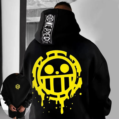 One PIece: Hoodie Sweater Trafalgar Law Japan Anime Summer Autumn New Boys Children's Long Sleeve Parent-Child Wear