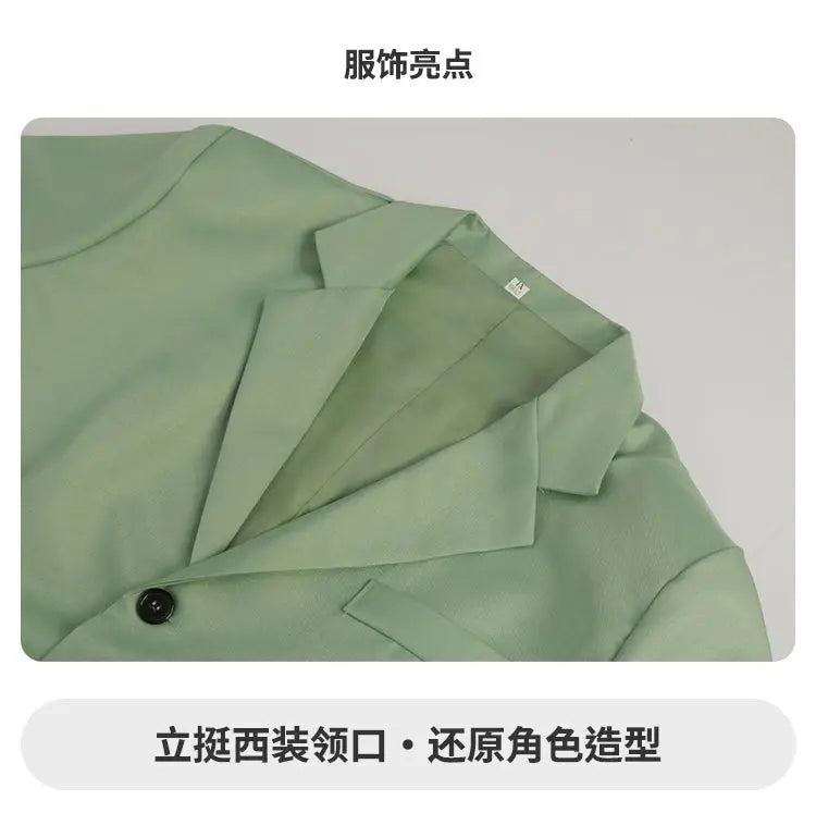 Spy x Family: Loid Forger Cosplay Costume Set Men Light Green Suit Twilight Outfit Shirt Pants Vest Red Tie Halloween