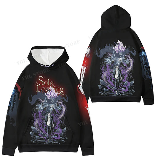 Solo Leveling: Hooded Sweatshirt Hoodie For Mens  3d Print Halloween Casual Sweatshirt Streetwear Hip Hop Pullover