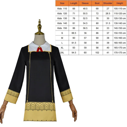 Spy X Family : CHILD DY20Anime Cosplay Costume Yor Forger Sexy Dress Loid Forger Light Green Suit Anya Kawaii Outfit Carnival Party Wig