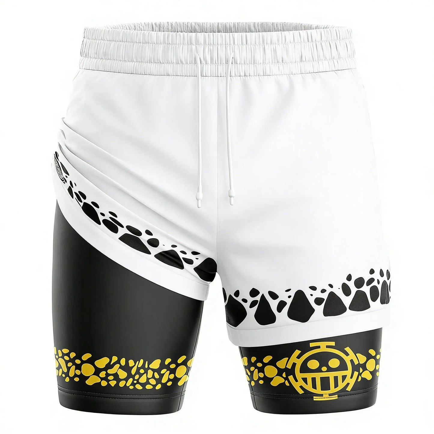 One Piece: Mesh Double-layer Shorts Streetwear Anime Summer 2026 New Y2k Casual Running Gym Workout Quick-drying Pants