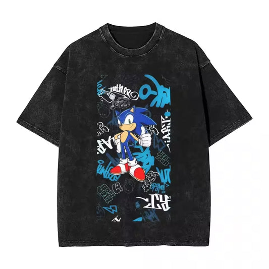 Sonic the Hedgehog: Shadow Cotton High Quality t shirt designer men t-shirts y2k streetwear manga unisex clothes