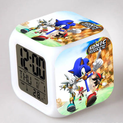 Sonic the Hedgehog: Alarm Clock Creative 8x8x8cm LED Cube with Light Display Time Week Month