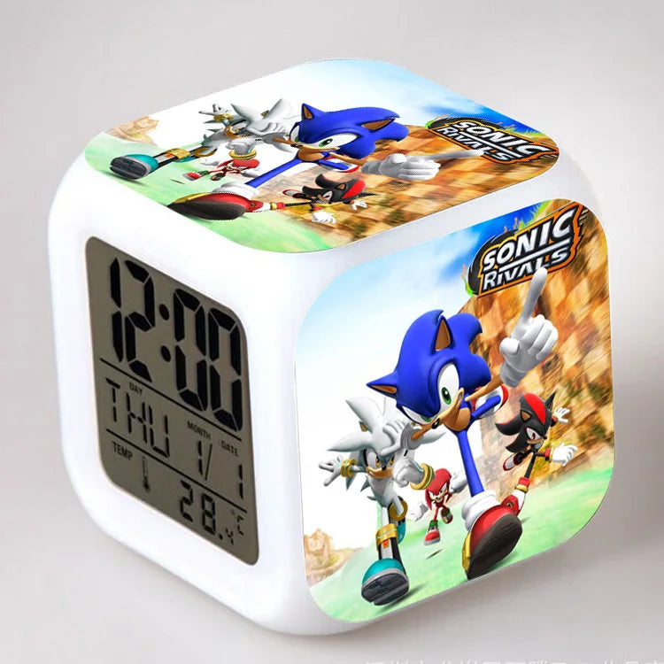 Sonic the Hedgehog: Alarm Clock Creative 8x8x8cm LED Cube with Light Display Time Week Month