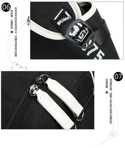 Black Butler: USB Backpack Book Bag Casual Travel Computer Men Women Girl Boys Cosplay Bag Schoolbag Laptop Bags