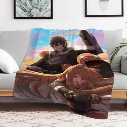 The Rising of the Shield: Hero Warm Bed Fleece Custom Nap Home Fluffy Soft Blankets King Size Microfiber Bedding