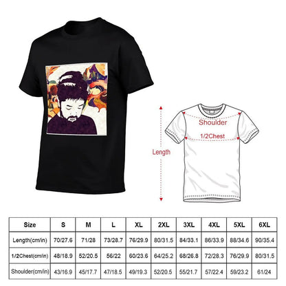 Samuari Champloo: Nujabes Plain (Color) T-Shirt Work Utility Casual Tee Shirt